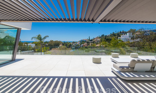 Move-in ready, new, modern 6-bedroom luxury villa for sale with sea views in La Quinta, Marbella - Benahavis 54306 