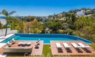 Move-in ready, new, modern 6-bedroom luxury villa for sale with sea views in La Quinta, Marbella - Benahavis 54308 