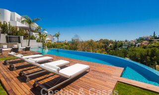 Move-in ready, new, modern 6-bedroom luxury villa for sale with sea views in La Quinta, Marbella - Benahavis 54311 