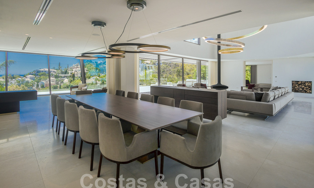 Move-in ready, new, modern 6-bedroom luxury villa for sale with sea views in La Quinta, Marbella - Benahavis 54324