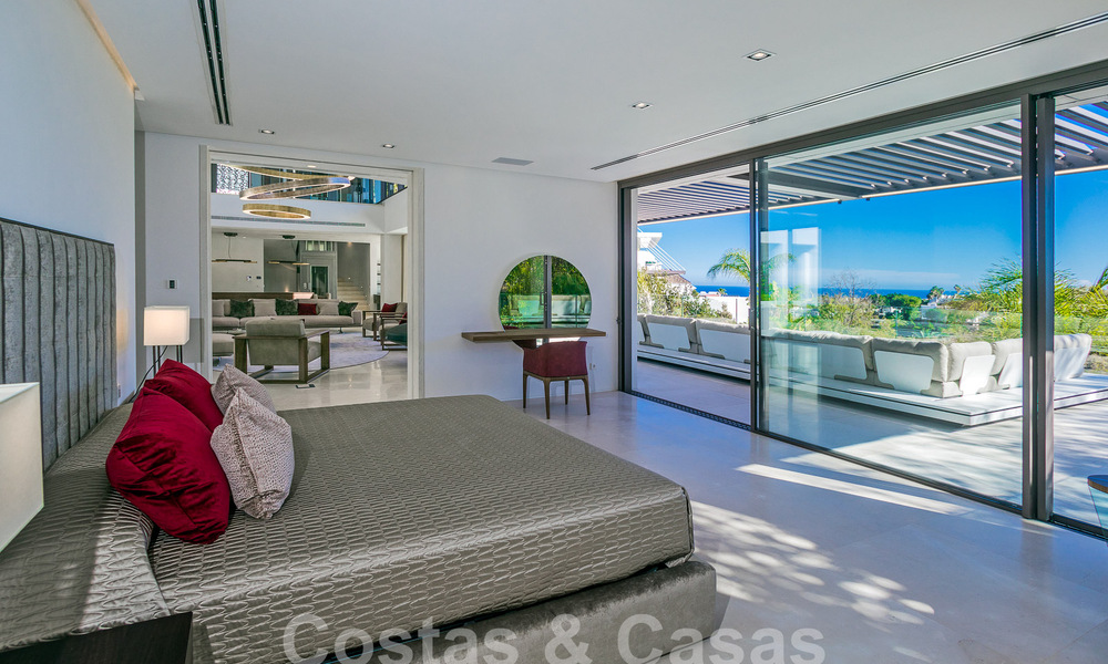 Move-in ready, new, modern 6-bedroom luxury villa for sale with sea views in La Quinta, Marbella - Benahavis 54330