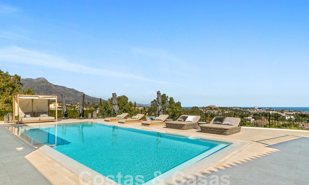 Magnificent Mediterranean luxury villa for sale with panoramic sea views in La Quinta, Benahavis - Marbella 53128