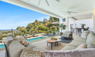 Magnificent Mediterranean luxury villa for sale with panoramic sea views in La Quinta, Benahavis - Marbella 53129 