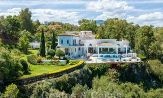 Magnificent Mediterranean luxury villa for sale with panoramic sea views in La Quinta, Benahavis - Marbella 53136 