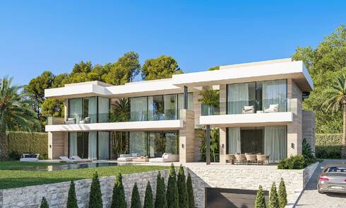 New, ultra-luxurious designer villa for sale in privileged urbanisation a stone's throw from golf courses in Marbella - Benahavis 54645
