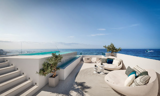 Exclusive project with 4 semi-detached luxury villas for sale, frontline beach, in East Marbella. Last villa, huge discount! 53342 
