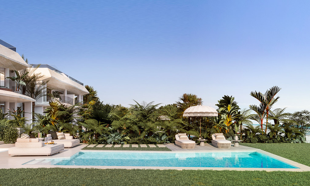 Exclusive project with 4 semi-detached luxury villas for sale, frontline beach, in East Marbella. Last villa, huge discount! 53345