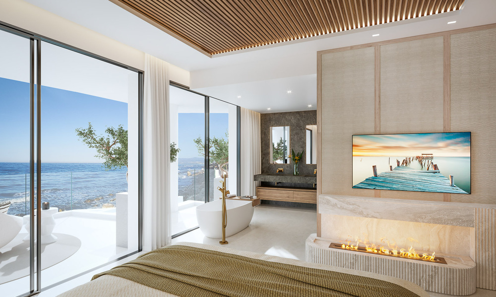 Exclusive project with 4 semi-detached luxury villas for sale, frontline beach, in East Marbella. Last villa, huge discount! 53350