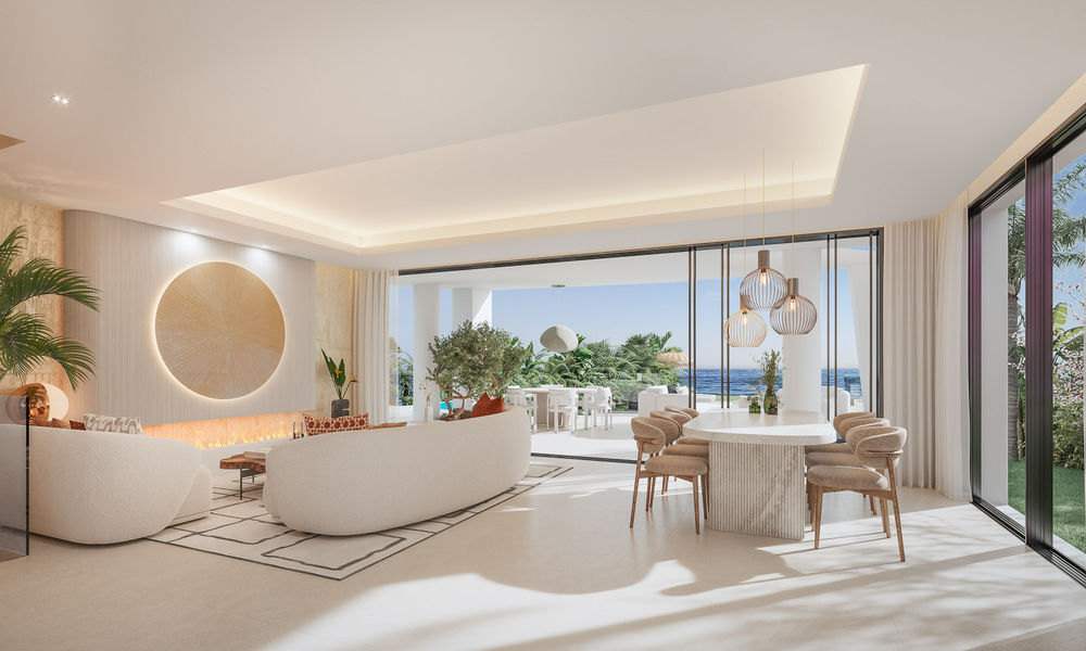 Exclusive project with 4 semi-detached luxury villas for sale, frontline beach, in East Marbella. Last villa, huge discount! 53351