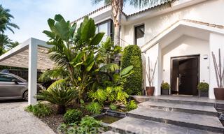 Spacious luxury villa with a modern-Mediterranean architectural style for sale in the prestigious beachside neighbourhood of Los Monteros, East Marbella 54613 