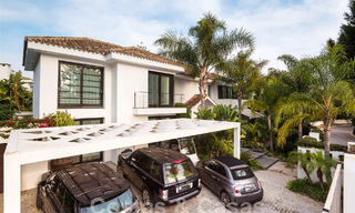 Spacious luxury villa with a modern-Mediterranean architectural style for sale in the prestigious beachside neighbourhood of Los Monteros, East Marbella 54615 