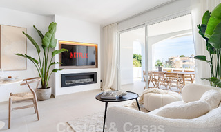 Charming luxury apartment for sale with panoramic views, walking distance to Puerto Banus in Nueva Andalucia, Marbella 54378 