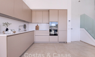 Contemporary duplex penthouse for sale with private pool, on the New Golden Mile between Marbella and Estepona 53599 