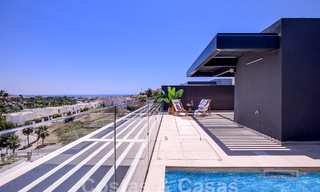 Contemporary duplex penthouse for sale with private pool, on the New Golden Mile between Marbella and Estepona 53602 