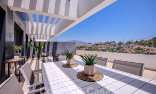 Contemporary duplex penthouse for sale with private pool, on the New Golden Mile between Marbella and Estepona 53611 