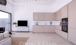 Contemporary duplex penthouse for sale with private pool, on the New Golden Mile between Marbella and Estepona 53613 