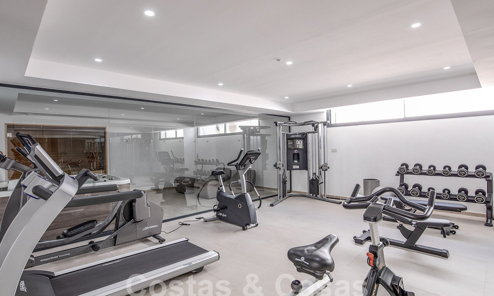 Contemporary duplex penthouse for sale with private pool, on the New Golden Mile between Marbella and Estepona 53621