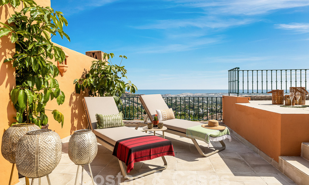 Luxurious duplex penthouse with breathtaking sea views for sale in the golf valley of Nueva Andalucia, Marbella 54634