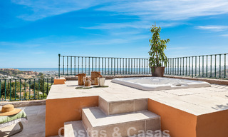 Luxurious duplex penthouse with breathtaking sea views for sale in the golf valley of Nueva Andalucia, Marbella 54640 
