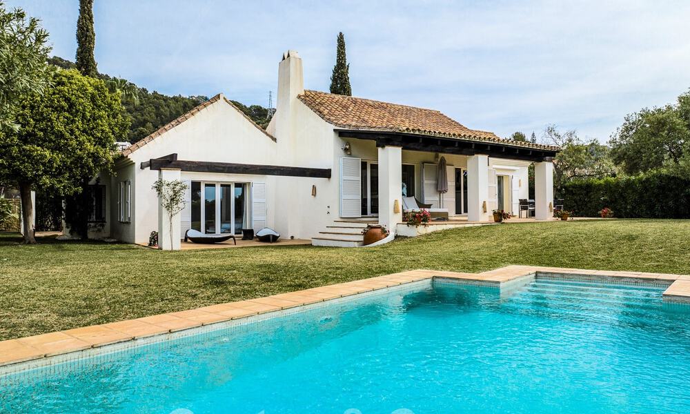 Luxury villa for sale in a Spanish architectural style in the prestigious gated urbanisation of Cascada de Camojan, Marbella 54861