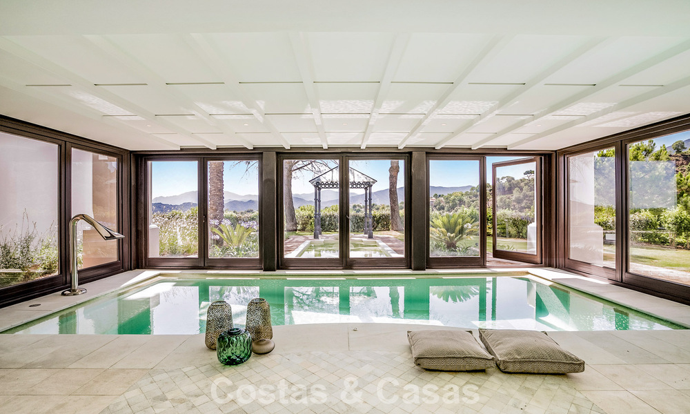 Boutique resort-style villa for sale with open sea views, nestled in the lush greenery of the exclusive La Zagaleta golf resort, Marbella - Benahavis 54063