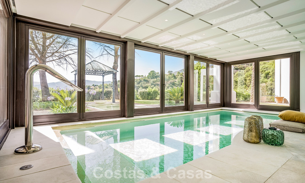 Boutique resort-style villa for sale with open sea views, nestled in the lush greenery of the exclusive La Zagaleta golf resort, Marbella - Benahavis 54064