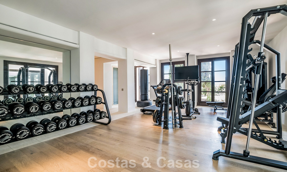 Boutique resort-style villa for sale with open sea views, nestled in the lush greenery of the exclusive La Zagaleta golf resort, Marbella - Benahavis 54065