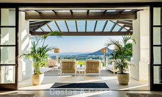 Boutique resort-style villa for sale with open sea views, nestled in the lush greenery of the exclusive La Zagaleta golf resort, Marbella - Benahavis 54090 