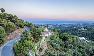 Boutique resort-style villa for sale with open sea views, nestled in the lush greenery of the exclusive La Zagaleta golf resort, Marbella - Benahavis 54101 