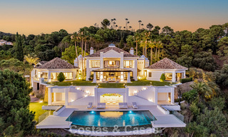 Boutique resort-style villa for sale with open sea views, nestled in the lush greenery of the exclusive La Zagaleta golf resort, Marbella - Benahavis 54110 