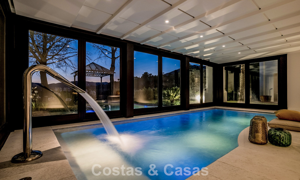 Boutique resort-style villa for sale with open sea views, nestled in the lush greenery of the exclusive La Zagaleta golf resort, Marbella - Benahavis 54115