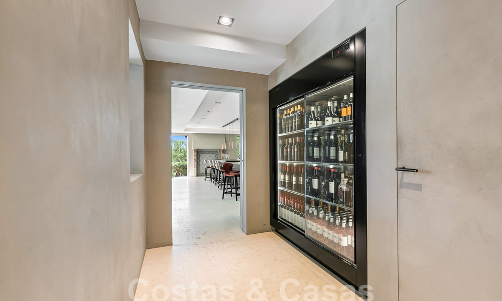 Rustic luxury villa for sale with private heated pool and contemporary interior, east of Marbella centre 55046