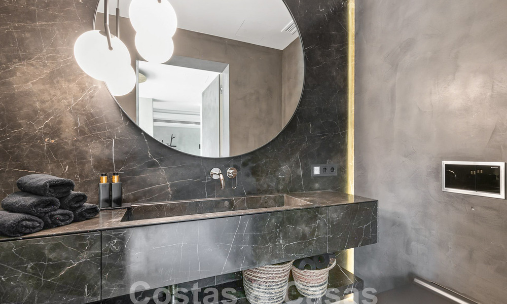 Rustic luxury villa for sale with private heated pool and contemporary interior, east of Marbella centre 55051