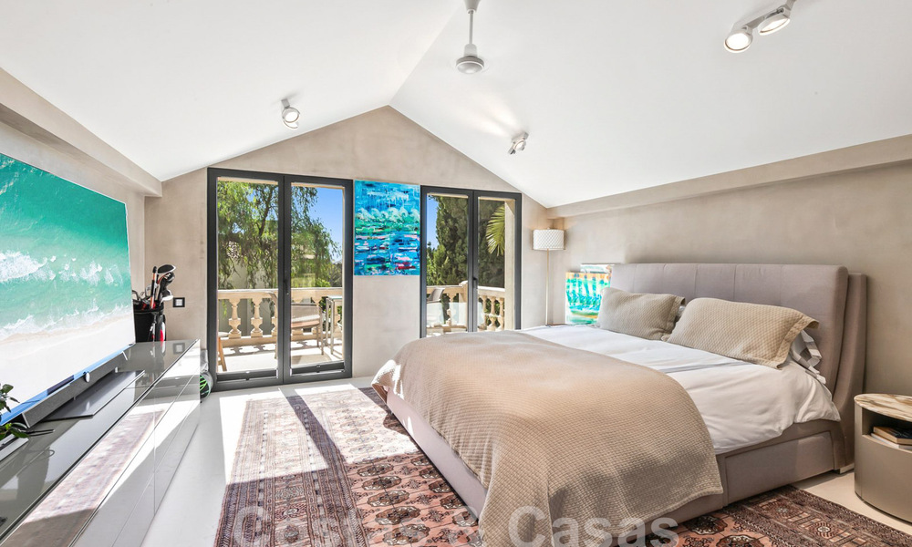 Rustic luxury villa for sale with private heated pool and contemporary interior, east of Marbella centre 55056