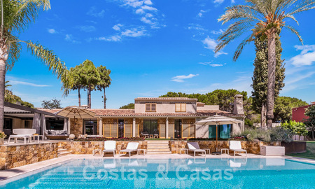 Rustic luxury villa for sale with private heated pool and contemporary interior, east of Marbella centre 55060