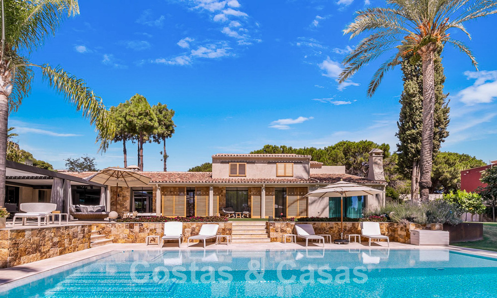 Rustic luxury villa for sale with private heated pool and contemporary interior, east of Marbella centre 55060