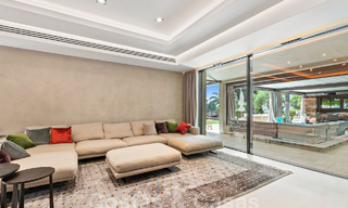 Rustic luxury villa for sale with private heated pool and contemporary interior, east of Marbella centre 55061 