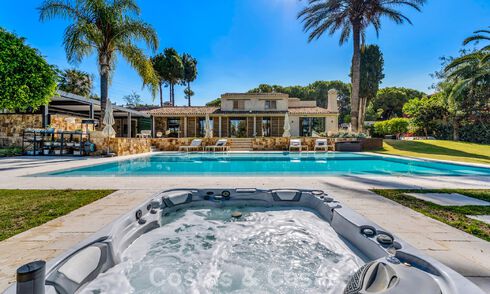 Rustic luxury villa for sale with private heated pool and contemporary interior, east of Marbella centre 786355