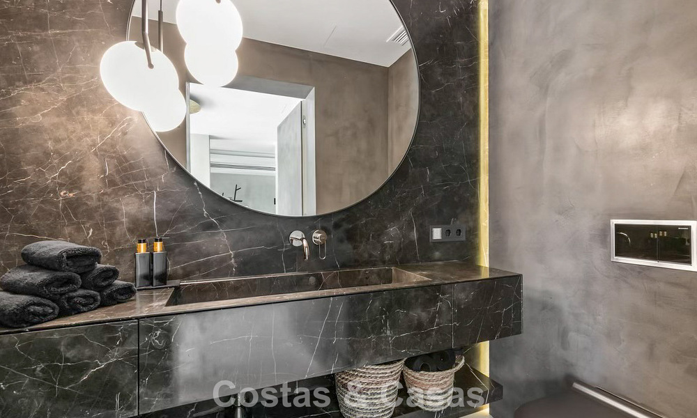 Rustic luxury villa for sale with private heated pool and contemporary interior, east of Marbella centre 786370