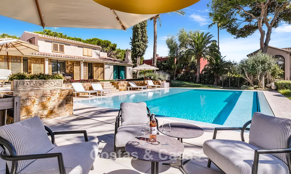 Rustic luxury villa for sale with private heated pool and contemporary interior, east of Marbella centre 786385