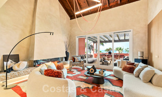 Unique luxury penthouse for sale, frontline beach on the New Golden Mile between Marbella and Estepona centre 54227 