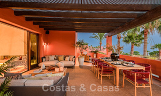 Unique luxury penthouse for sale, frontline beach on the New Golden Mile between Marbella and Estepona centre 54243 