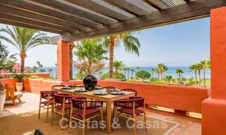 Unique luxury penthouse for sale, frontline beach on the New Golden Mile between Marbella and Estepona centre 54254 