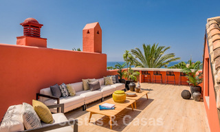 Unique luxury penthouse for sale, frontline beach on the New Golden Mile between Marbella and Estepona centre 54257 