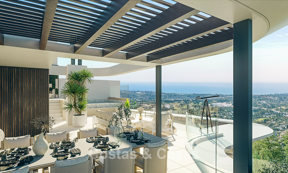 New on the market! Luxury apartments with innovative design for sale in a large nature and golf resort in Marbella - Benahavis 54735
