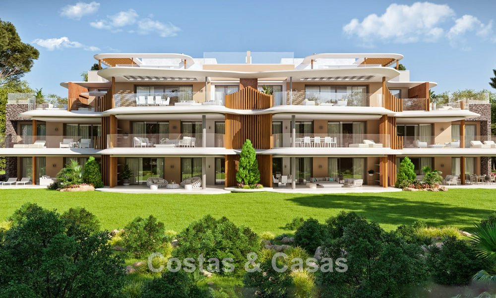 New on the market! Luxury apartments with innovative design for sale in a large nature and golf resort in Marbella - Benahavis 54736