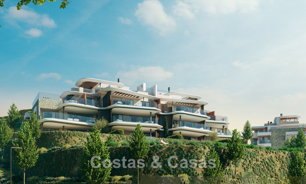 Luxury apartments with innovative design for sale in a large nature and golf resort in Marbella - Benahavis 54737