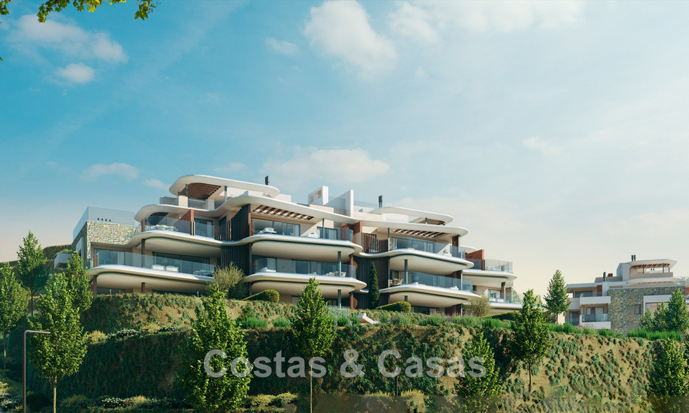 New on the market! Luxury apartments with innovative design for sale in a large nature and golf resort in Marbella - Benahavis 54737