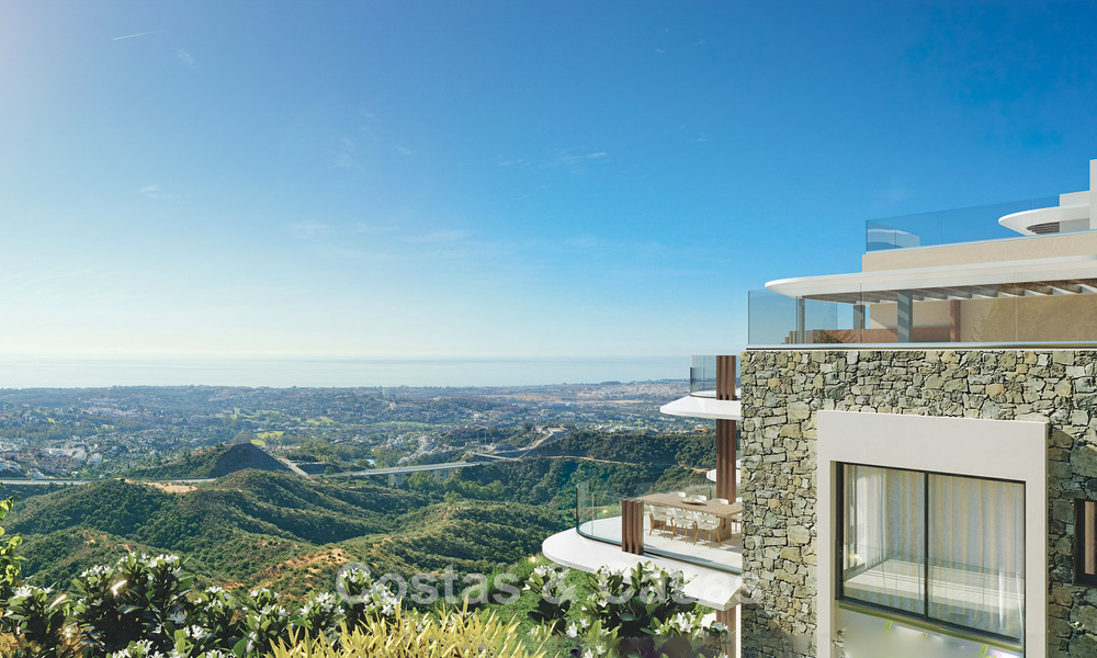 Luxury apartments with innovative design for sale in a large nature and golf resort in Marbella - Benahavis 54738