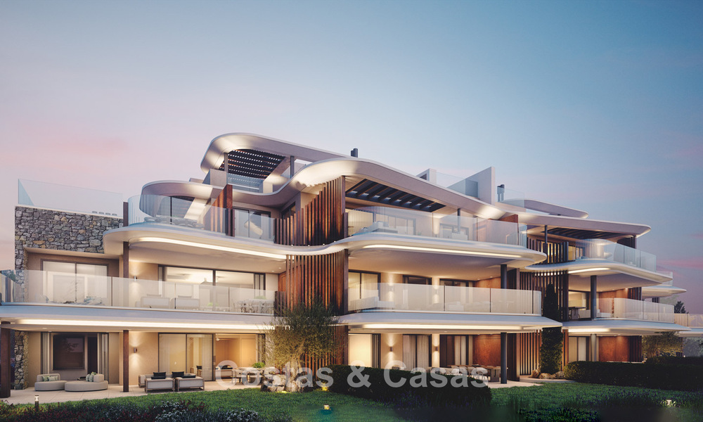 New on the market! Luxury apartments with innovative design for sale in a large nature and golf resort in Marbella - Benahavis 54739